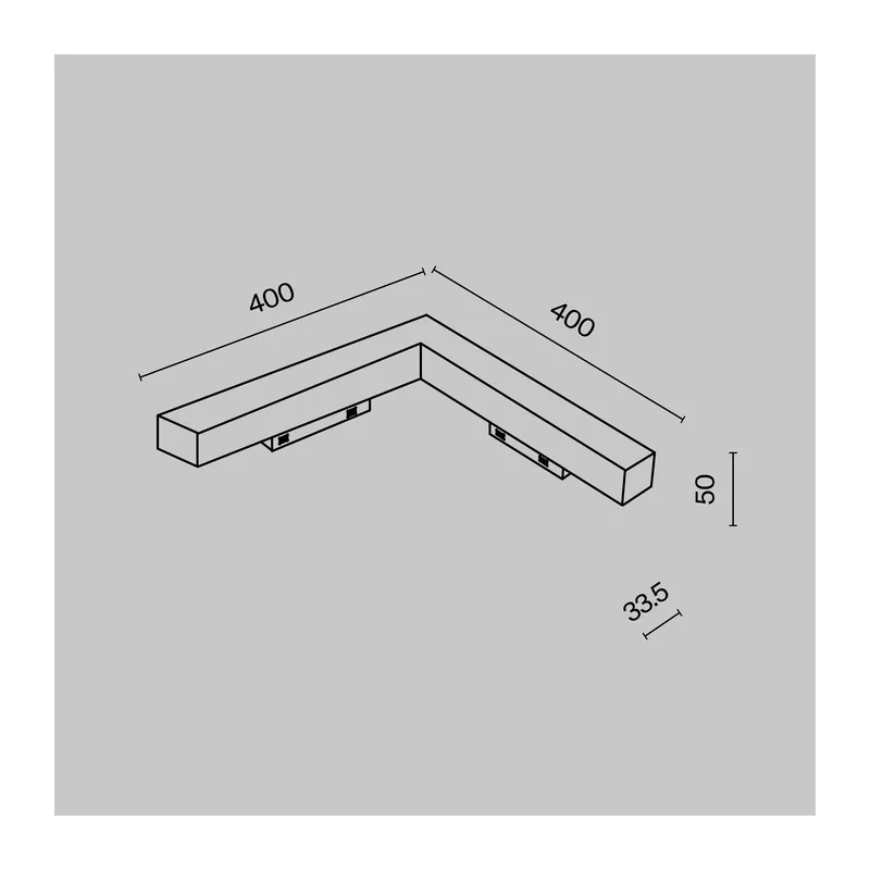 Трековый светильник Базис угловой / Basis Angle Gravity 3000K 24Вт 120° Maytoni TR078-2-24W3K-W 2