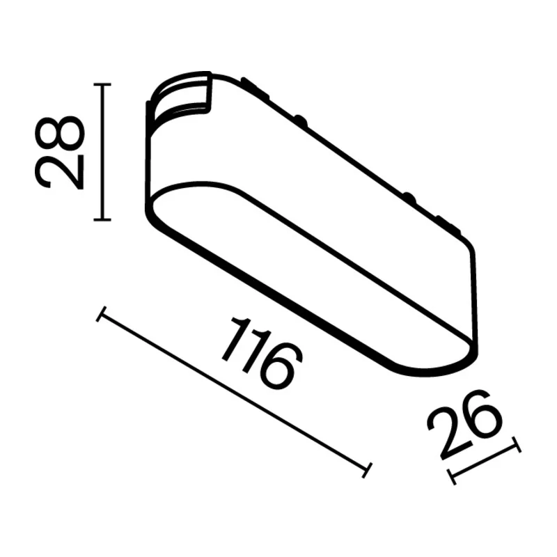Трековый светильник Базис / Basis Radity 4000K 6Вт 120° Maytoni TR080-1-6W4K-W 2