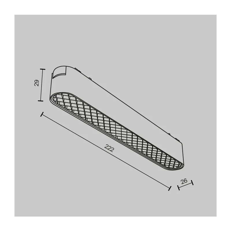 Трековый светильник Базис / Basis Grid Radity 3000K 12Вт 60° Maytoni TR084-1-12W3K-W 10