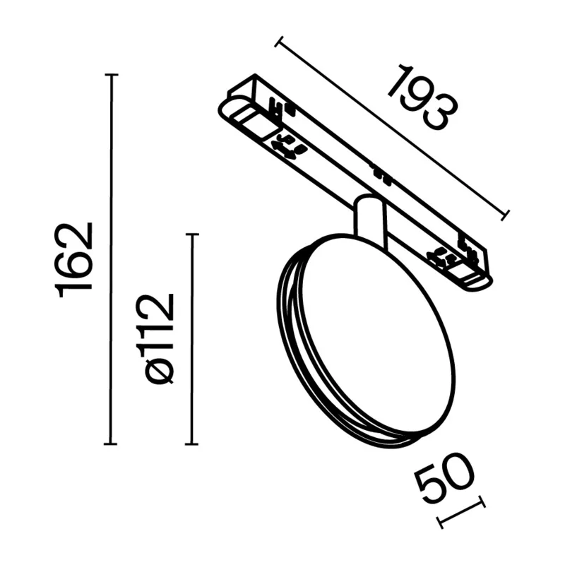 Трековый светильник Контур / Outline Exility 3000K 6Вт 180° Maytoni TR090-2-6W3K-B 3