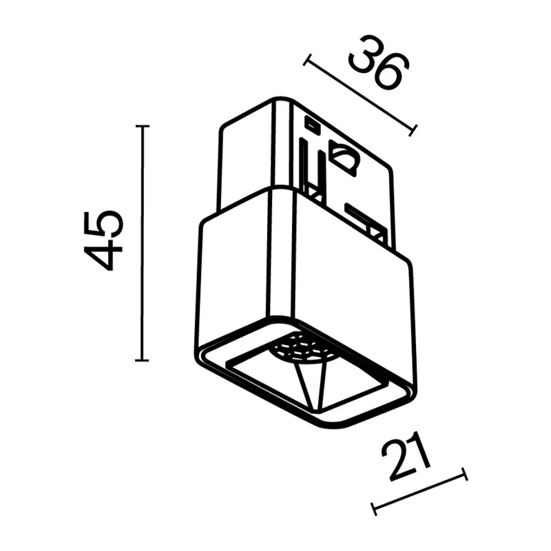 Трековый светильник Точки / Points S Exility 3000K 2Вт 24° Maytoni TR100-2-2W3K-S-B 4