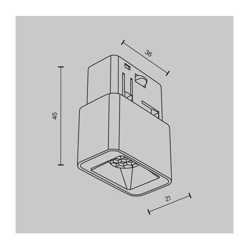 Трековый светильник Точки / Points S Exility 3000K 2Вт 24° Maytoni TR100-2-2W3K-S-W 12