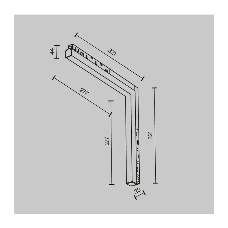 Трековый светильник Базис угловой / Basis Angle Exility 2700-6000K 24Вт 120° Dim Smart Maytoni TR102-24W-DS-W 12