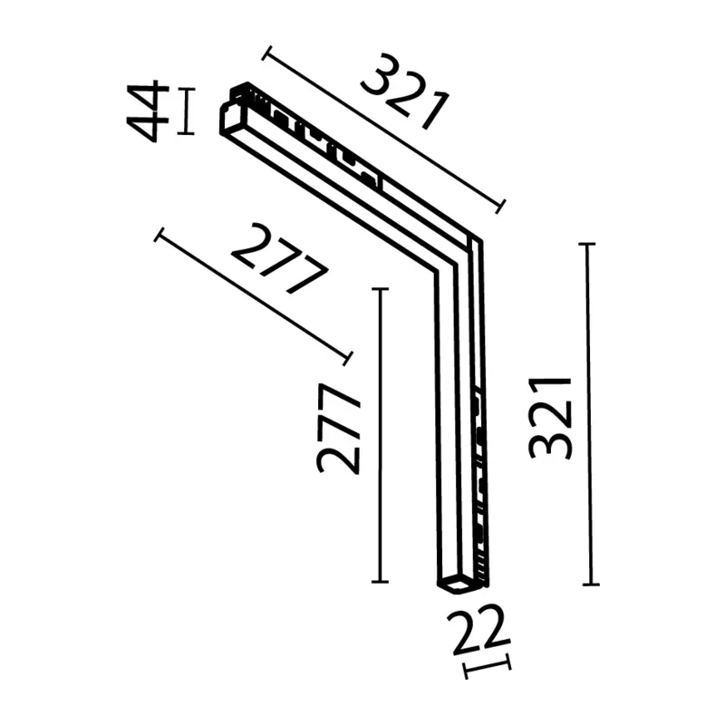 Трековый светильник Базис угловой / Basis Angle Exility 2700-6000K 24Вт 120° Dim Smart Maytoni TR102-24W-DS-W 3