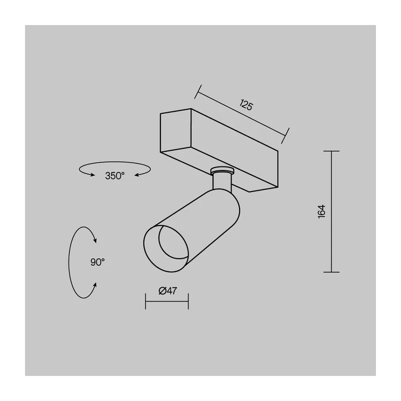 Трековый светильник Фокус / Focus Led Radity 2700-6500K 7Вт 36° Dim Smart Maytoni TR103-4-7WTW-M-B 7