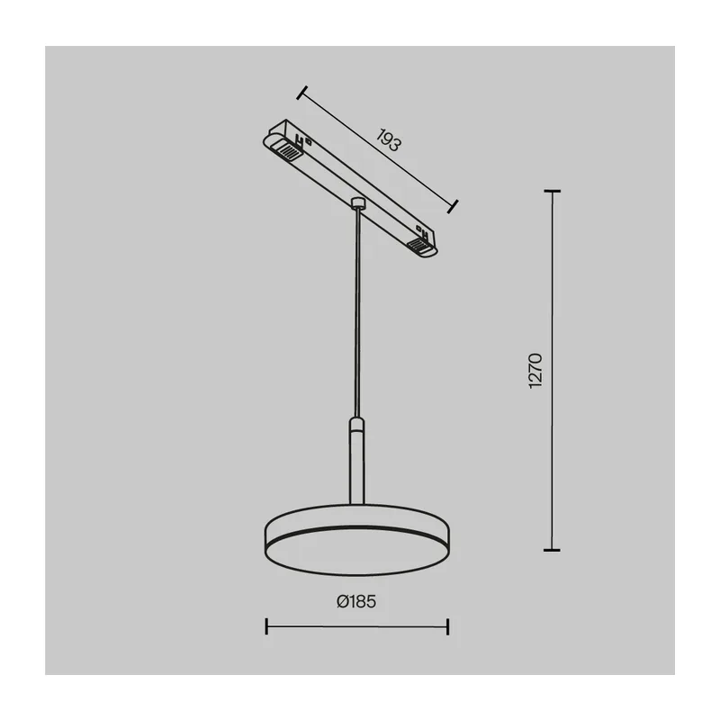 Трековый светильник Плато / Plato Exility 4000K 15Вт 120° Maytoni TR123-2-15W4K-B 4