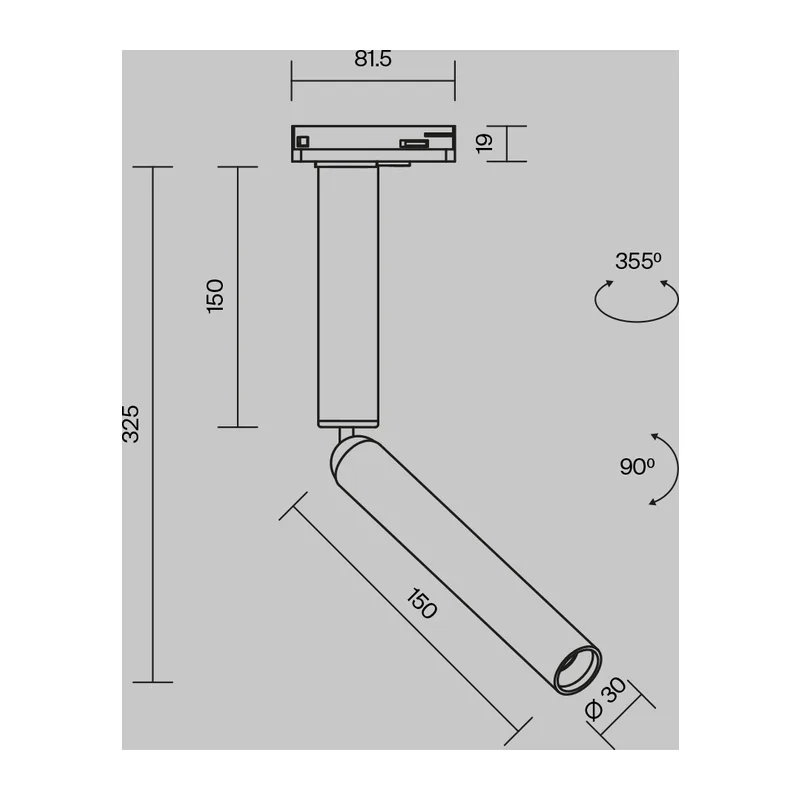 Трековый светильник Фокус Двойной / Focus Dual Unity 4000K 6Вт 36° Maytoni TR142-1-6W4K-W 12