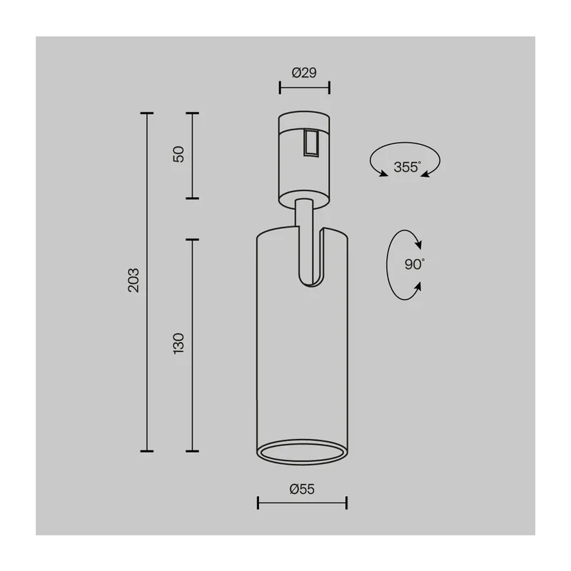 Трековый светильник Фокус / Focus Led Flarity 4000K 12Вт 50° Maytoni TR144-1-12W4K-W-PT 2