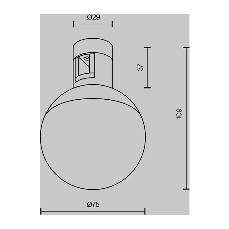 Трековый светильник Луна / Luna Flarity 4000K 4Вт 120° Maytoni TR149-1-5W4K-B 11