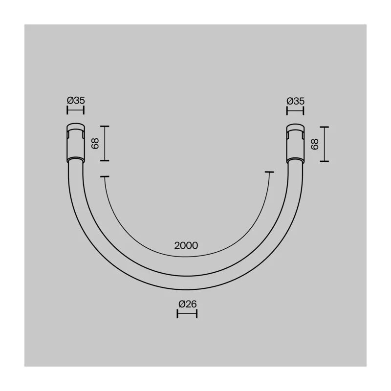 Трековый светильник Тау / Tau Flarity 3000K 27Вт 360° Maytoni TR154-1-27W3K-B 9