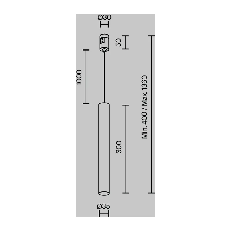 Трековый подвесой светильник Фокус / Focus Led Flarity 3000K 5Вт 30° Maytoni TR155-1-5W3K-BS 10