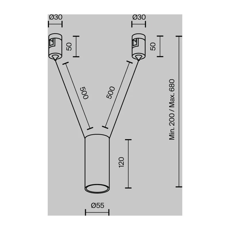 Трековый подвесой светильник Фокус / Focus Led Flarity 3000K 12Вт 36° Maytoni TR157-1-12W3K-PT 10