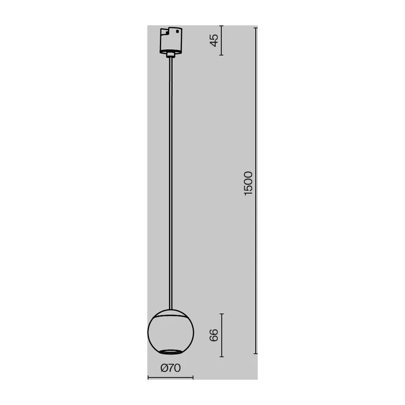 Трековый светильник Сфера / Sfera Elasity 3000K 8Вт 36° Maytoni TR165-1-8W3K-M-B 9