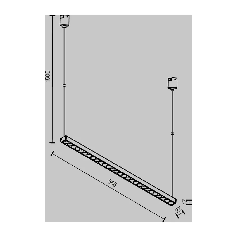 Трековый светильник Точки / Points Elasity 3000К 26Вт 36° Maytoni TR169-1-26W3K-M-B 2