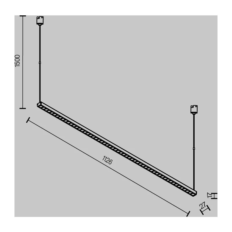Трековый светильник Точки / Points Elasity 3000К 52Вт 36° Maytoni TR169-1-52W3K-M-B 2