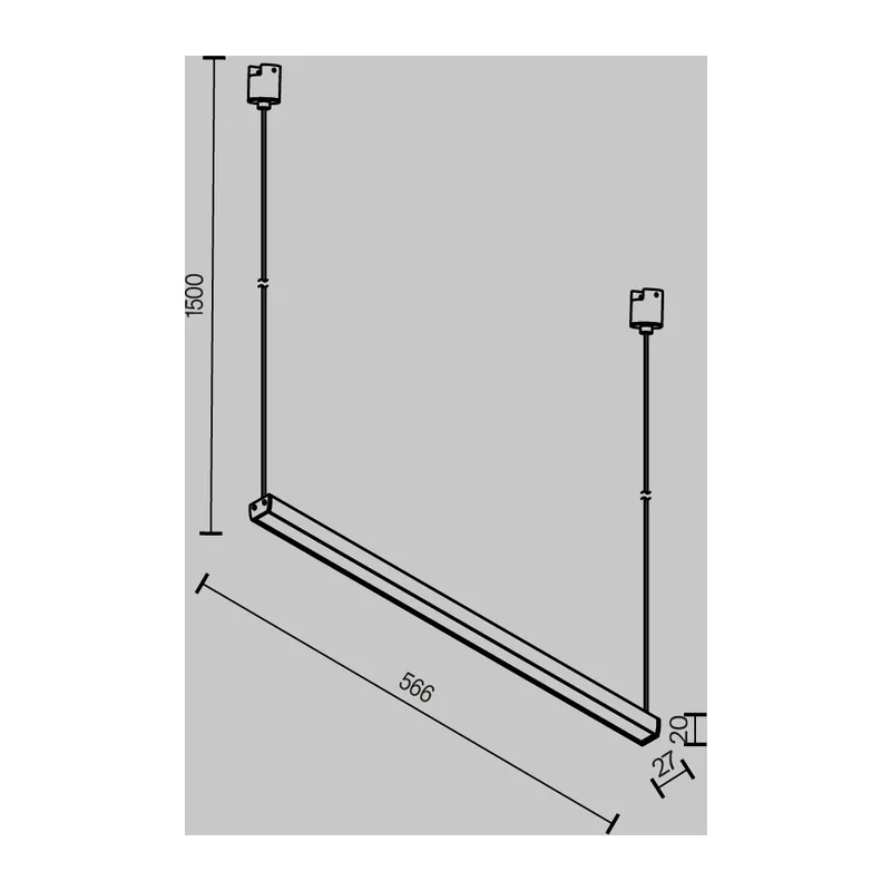 Трековый светильник Базис / Basis Elasity 3000К 26Вт 120° Maytoni TR170-1-26W3K-B 2