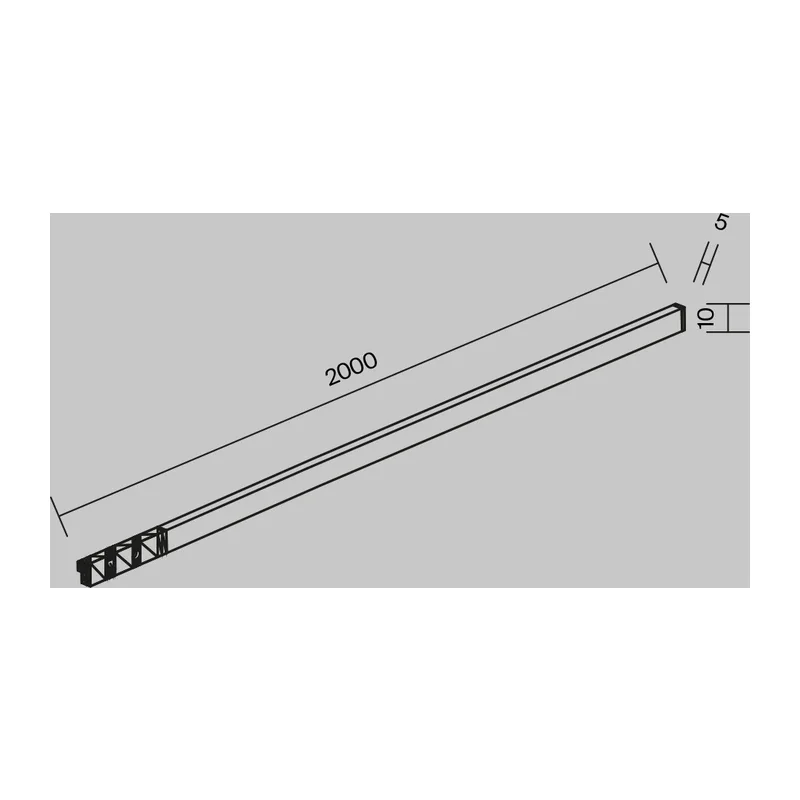 Трековый светильник Гибкий / Flex Levity 4000К 16Вт 2м Maytoni TR186-1-16W4K-B 10