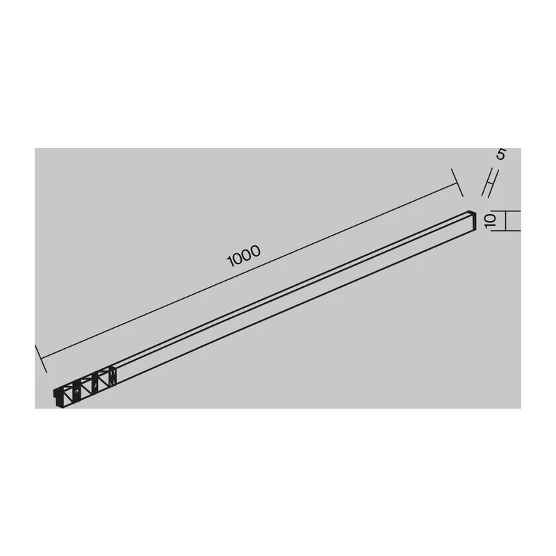 Трековый светильник Гибкий / Flex Levity 2700К 8Вт 1м Maytoni TR186-1-8W2.7K-B 10