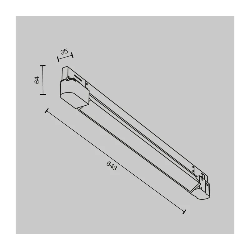 Трековый светильник Базис / Basis Trinity 2700K 20Вт 120° Maytoni TR196-3-20W2.7K-B 2