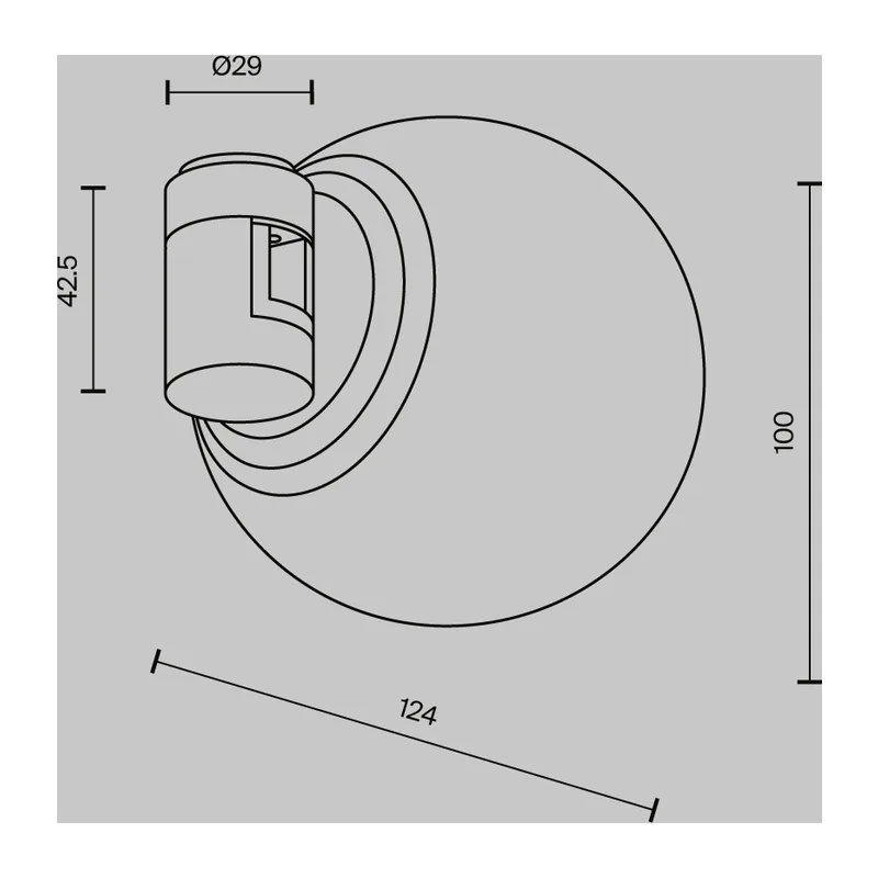 Трековый светильник Technical TR229-1-5W3K-B Maytoni 9