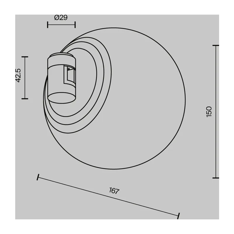 Трековый светильник Technical TR229-1-8W3K-B Maytoni 9