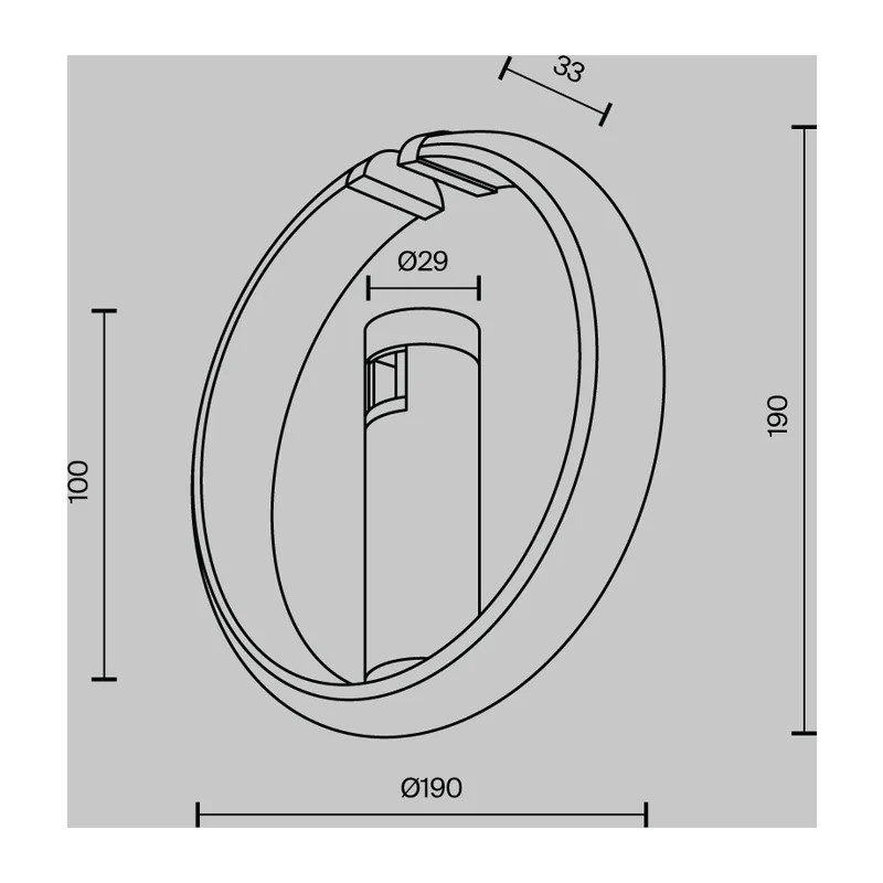 Трековый светильник Зеро / Zero Flarity 3000K 10Вт 180° Maytoni TR230-1-10W3K-B 10