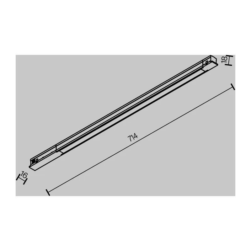 Трековый светильник Базис / Basis Exility 3000K 15Вт 120° Maytoni TR231-2-15W3K-B 9