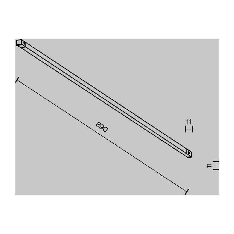 Трековый светильник Базис / Basis Exility X 4000K 18Вт 120° Maytoni TR240-2-18W4K-B 9
