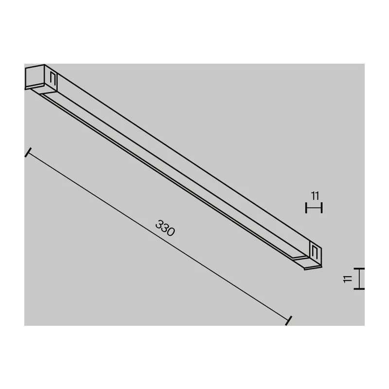 Трековый светильник Базис / Basis Exility X 4000K 6Вт 120° Maytoni TR240-2-6W4K-B 8