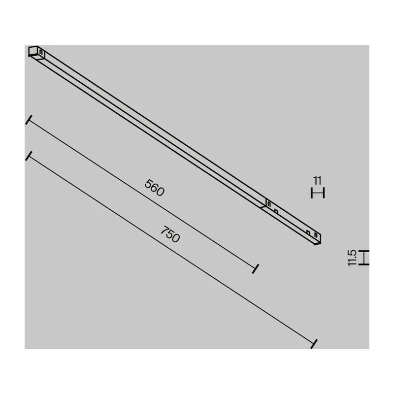 Трековый светильник Базис / Basis Exility X 2700-6000K 12Вт 120° Dim Dali2 Maytoni TR240-4-12WTW-DD2-B 9