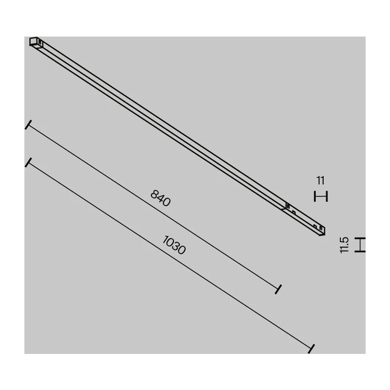 Трековый светильник Базис / Basis Exility X 2700-6000K 18Вт 120° Dim Dali2 Maytoni TR240-4-18WTW-DD2-B 9