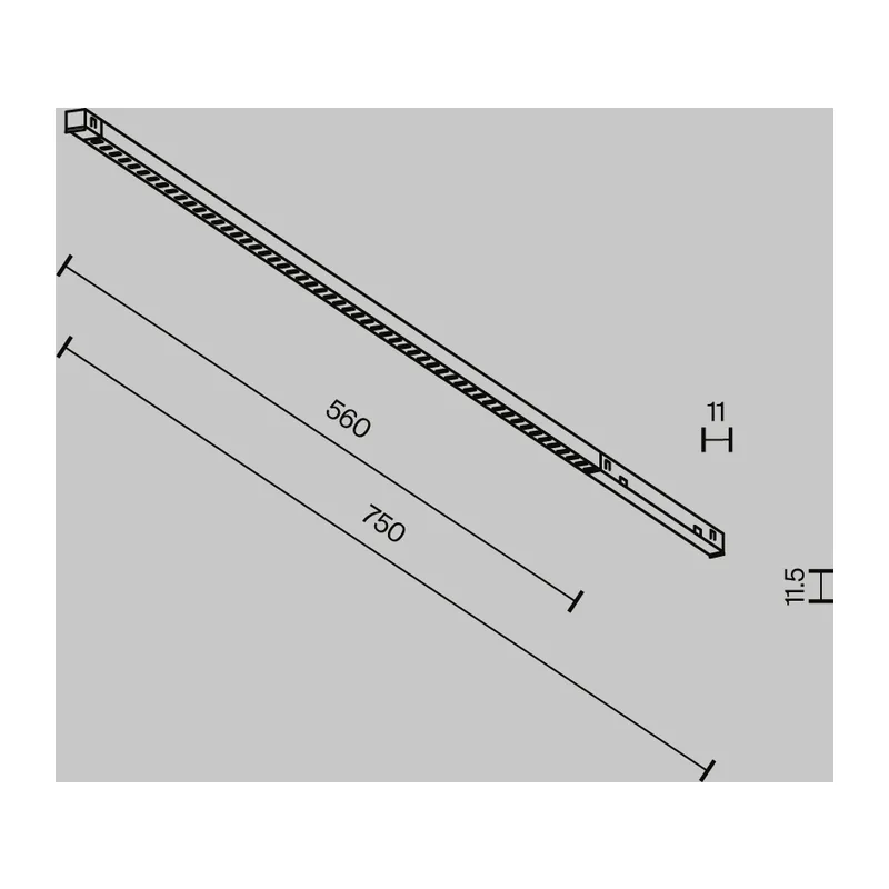 Трековый светильник Точки / Points Exility X 2700-6000K 12Вт 40° Dim Dali2 Maytoni TR241-4-12WTW-DD2-B 8