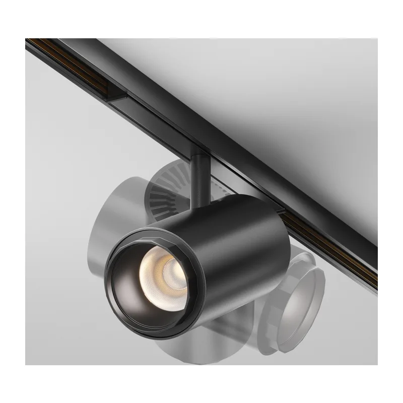 Трековый светильник Фокус / Focus Zoom Exility X 3000K 12Вт 10-45° Maytoni TR244-12W3K-B 5