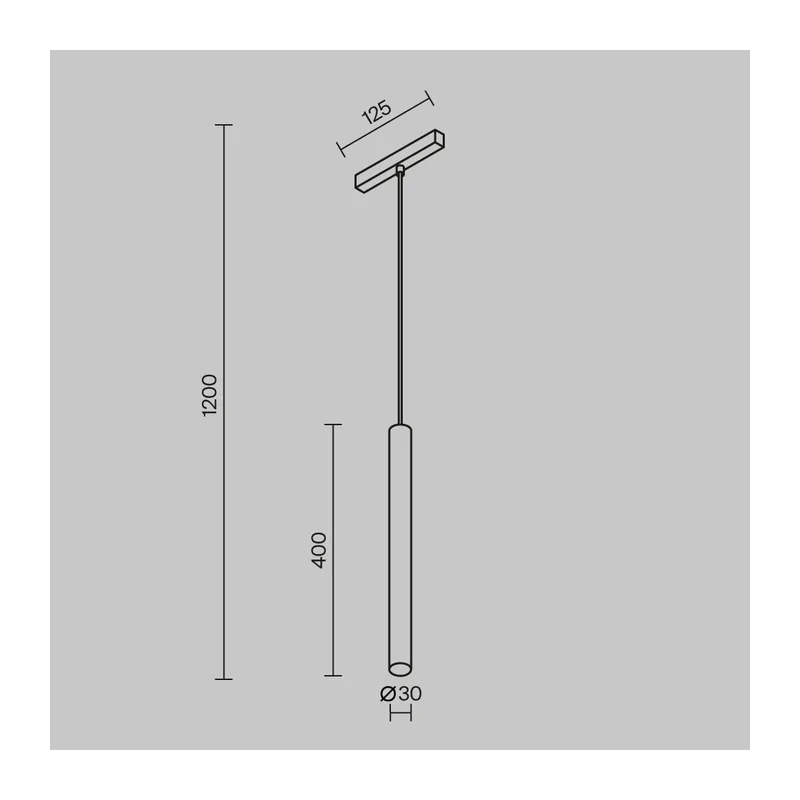 Трековый подвесной светильник Фокус / Focus Led Radity 2700-6500K 7Вт 36° Dim Smart Maytoni TR257-4-7WTW-M-B 7