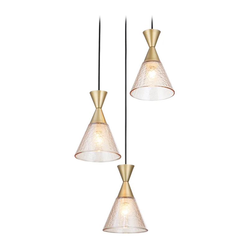 Подвесной светильник E27*3 TR3175/3 BK/GD черный/золото E27/3 max 60W D360*1000 Ambrella Light 9