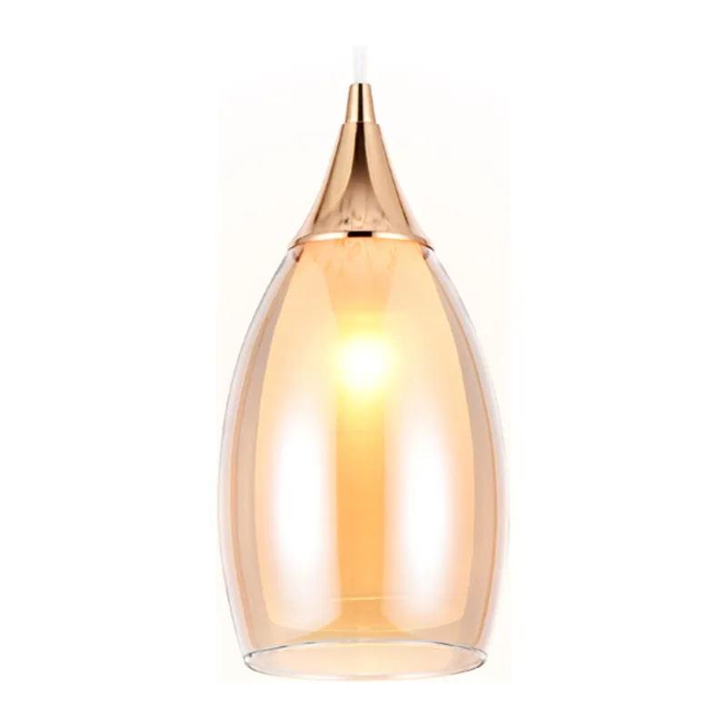 Подвесной светильник E14*1 TR3543 GD/TI золото/янтарь E14 max 40W D130*1000 Ambrella Light 5