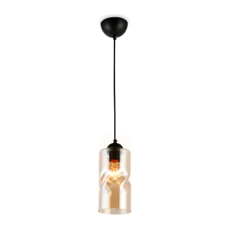 Подвесной светильник E27*1 TR3555 BK/TI черный/янтарь E27 max 40W D110*1200 Ambrella Light 4