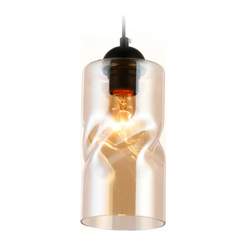 Подвесной светильник E27*1 TR3555 BK/TI черный/янтарь E27 max 40W D110*1200 Ambrella Light 5