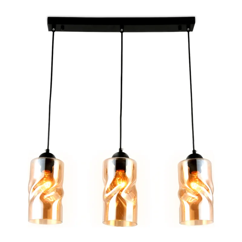 Подвесной светильник E27*3 TR3556/3 BK/TI черный/янтарь E27 max 40W 570*110*1200 Ambrella Light 4