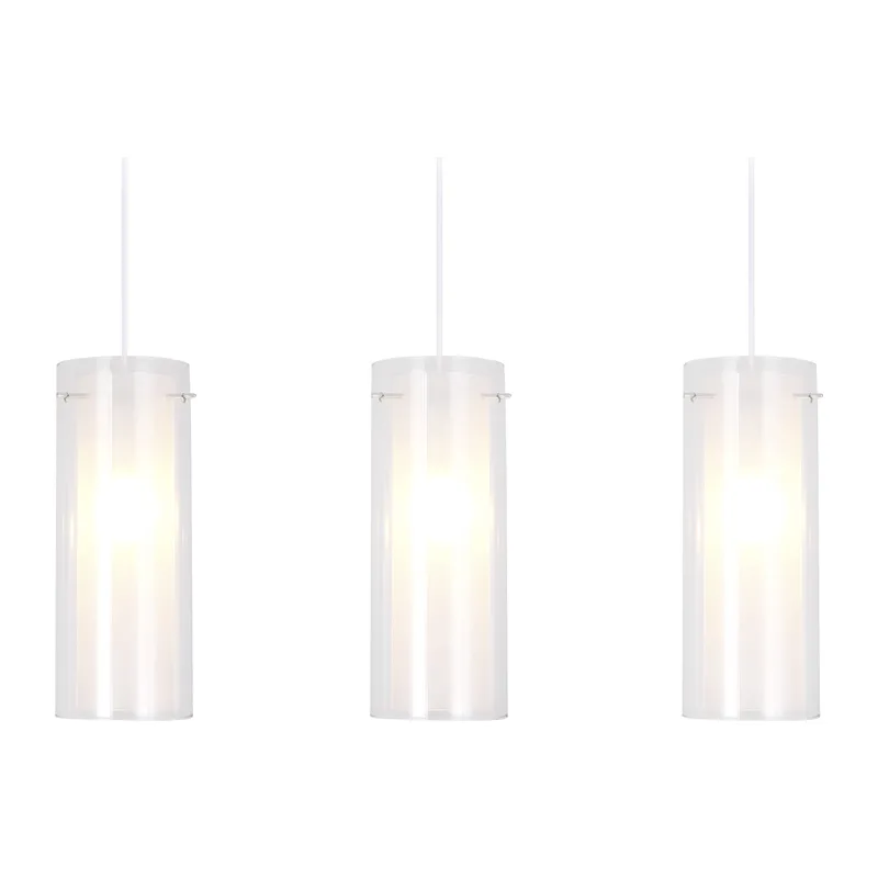 Подвесной светильник E14*3 TR3675/3 CH/CL/FR хром/прозрачный/белый матовый E14/3 max 40W 640*110*900 Ambrella Light 6
