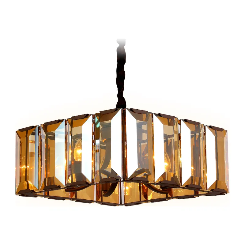 Подвесной светильник E14*6 TR5150 CF/TI кофе/янтарь E14/6 max 40W 500*500*1000 Ambrella Light 7