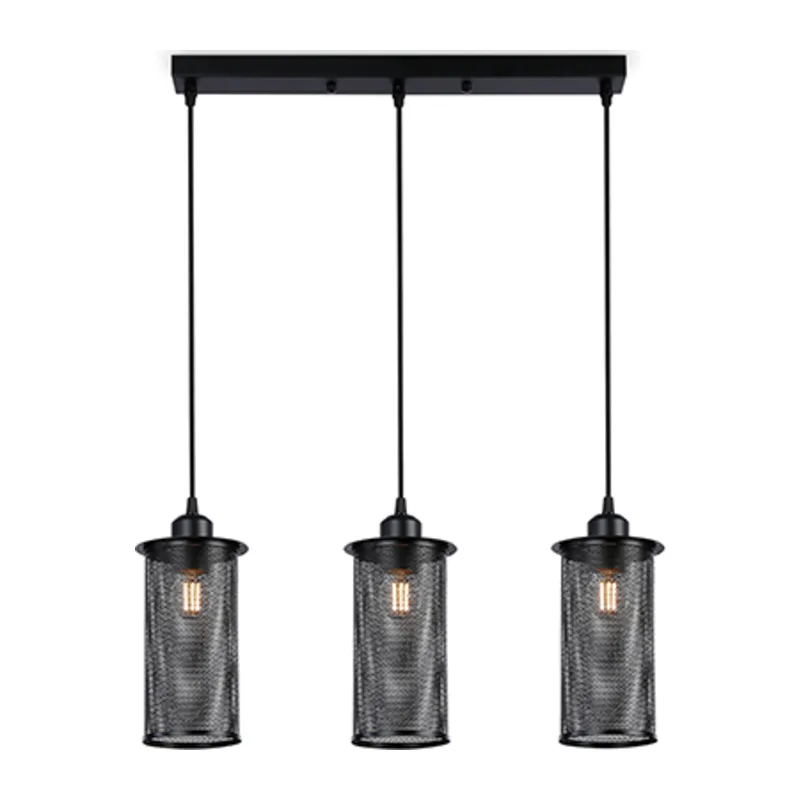 Подвесной светильник в стиле лофт TR8164/3 BK черный E27*3 max 40W 580*102*1060 Ambrella Light 3