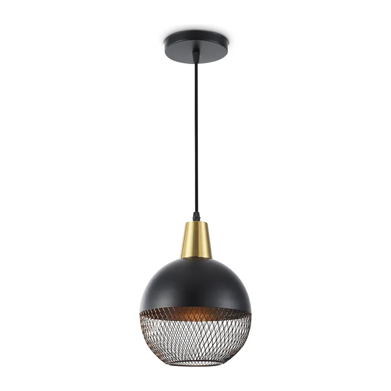 Подвесной светильник E27*1 TR8504 BK/CP черный/медь E27 max 60W D200*1000 Ambrella Light 6