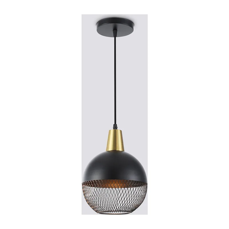 Подвесной светильник E27*1 TR8504 BK/CP черный/медь E27 max 60W D200*1000 Ambrella Light 7