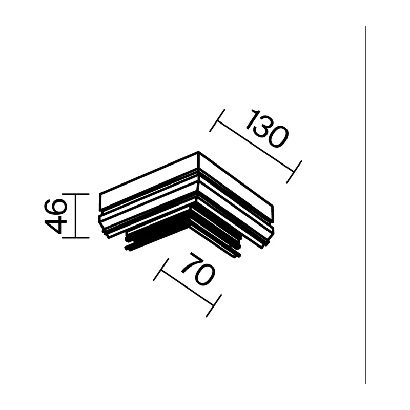 Коннектор угловой 90° к шинопроводу Exility, черный Maytoni TRA034CL-SCHN-42B 2