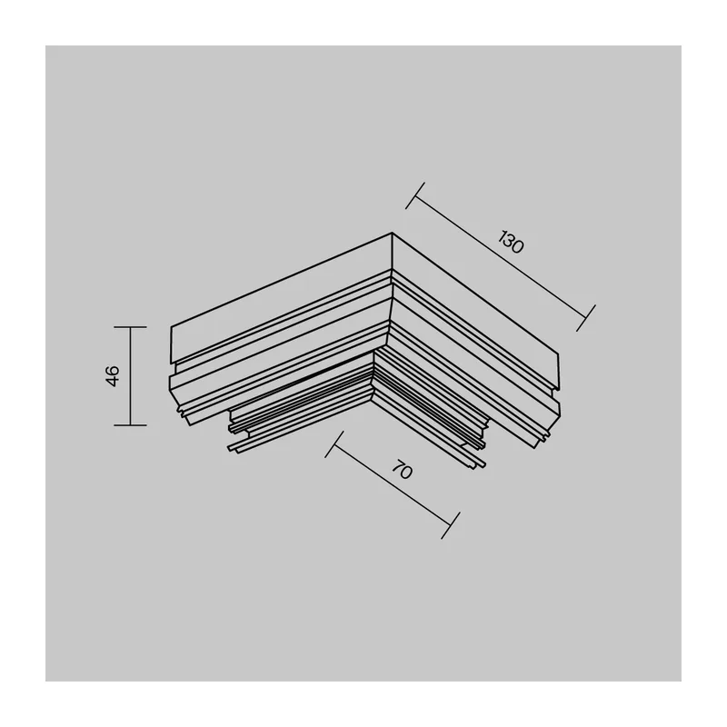 Коннектор угловой 90° к шинопроводу Exility, белый Maytoni TRA034CL-SCHN-42W 4