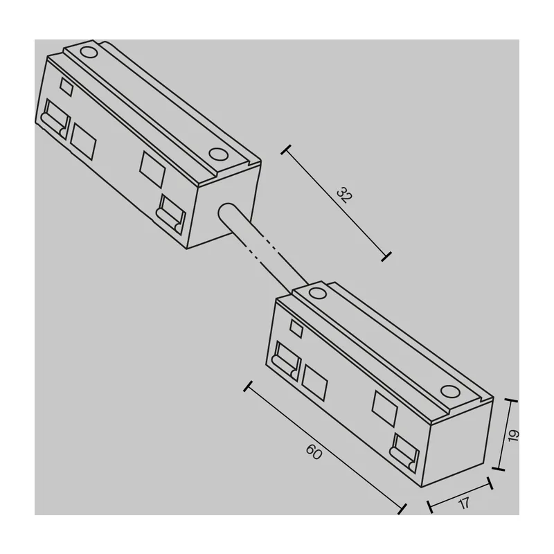 Коннектор питания прямой гибкий 5см Exility черный Maytoni TRA034CPC-42B-5-1 6