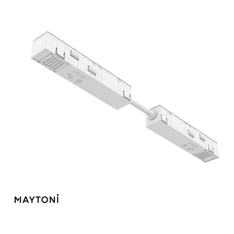 Коннектор питания прямой гибкий 5см Exility белый Maytoni TRA034CPC-42W-5