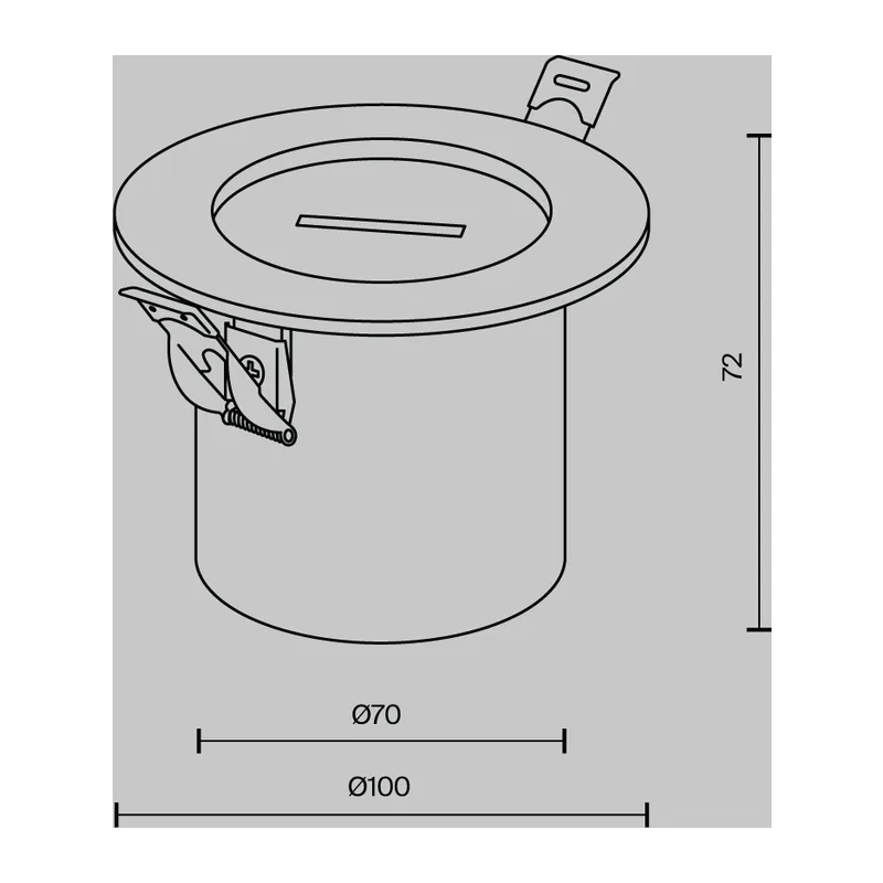 Потолочная чаша Parity встраиваемая с коннектором питания черная Maytoni TRA130RSC-2B 4