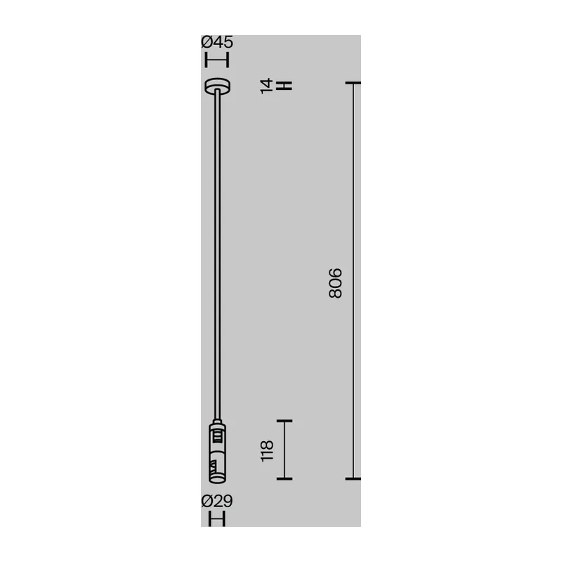Крепление потолочное Длинное / Long двойное 700мм Flarity латунь Maytoni TRA159C-D1-BS 2